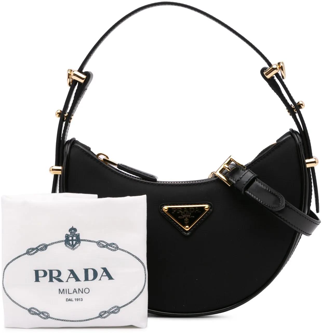 Thumbnail - Prada Hobo Bags - Mini Re-Nylon Arque Bag - Gr. unisize - in Schwarz - für Damen