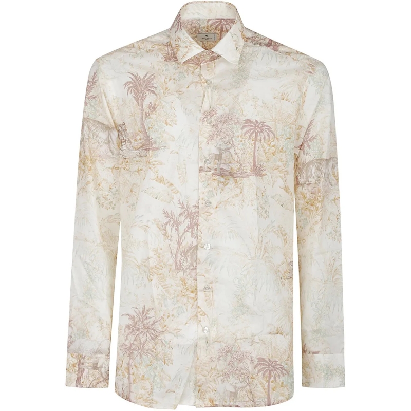 Etro Legeres Oberteil Roma Long Sleeve Shirt Brown braun