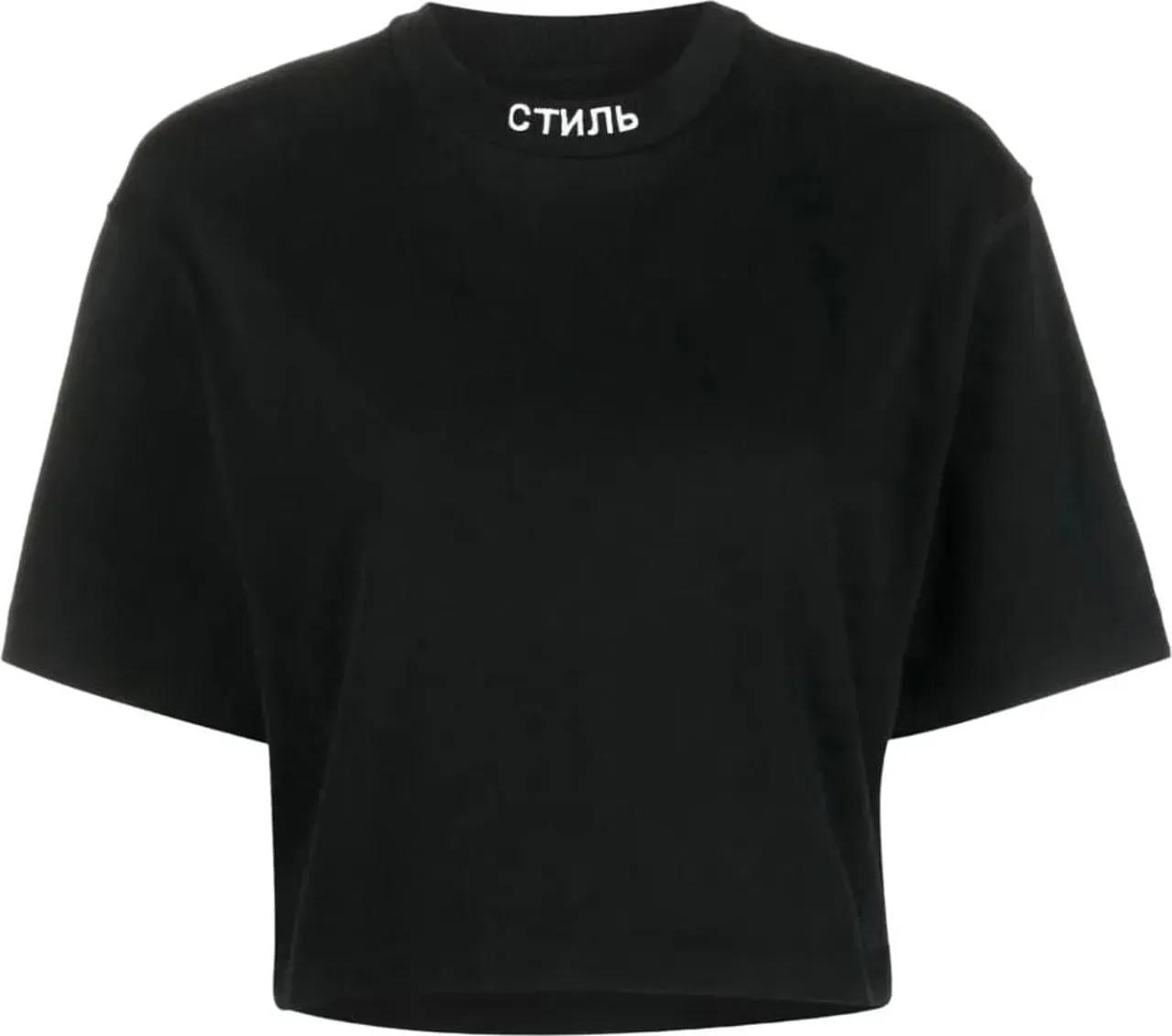 Thumbnail - Heron Preston - Nf Ctnmb Logo Crop T-shirt - Größe S - schwarz