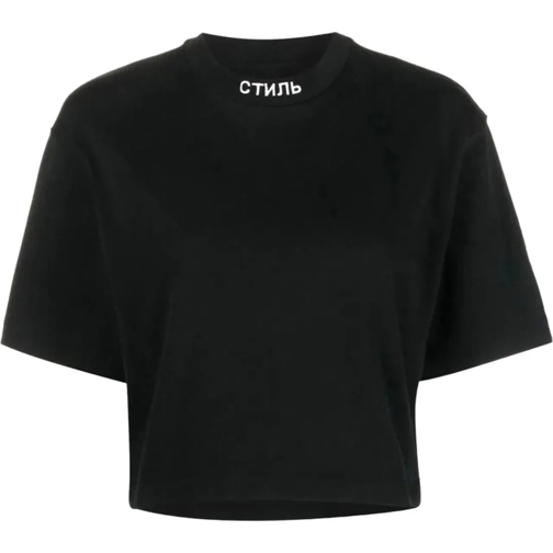 Heron Preston T-shirts Nf Ctnmb Logo Crop T-shirt schwarz