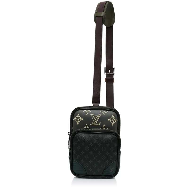 Louis Vuitton Sac à bandoulière Monogram Eclipse Amazone Patchwork Sling Bag schwarz