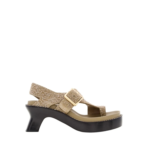 Loewe Sandale Ease Heel Sandal 90 Brown