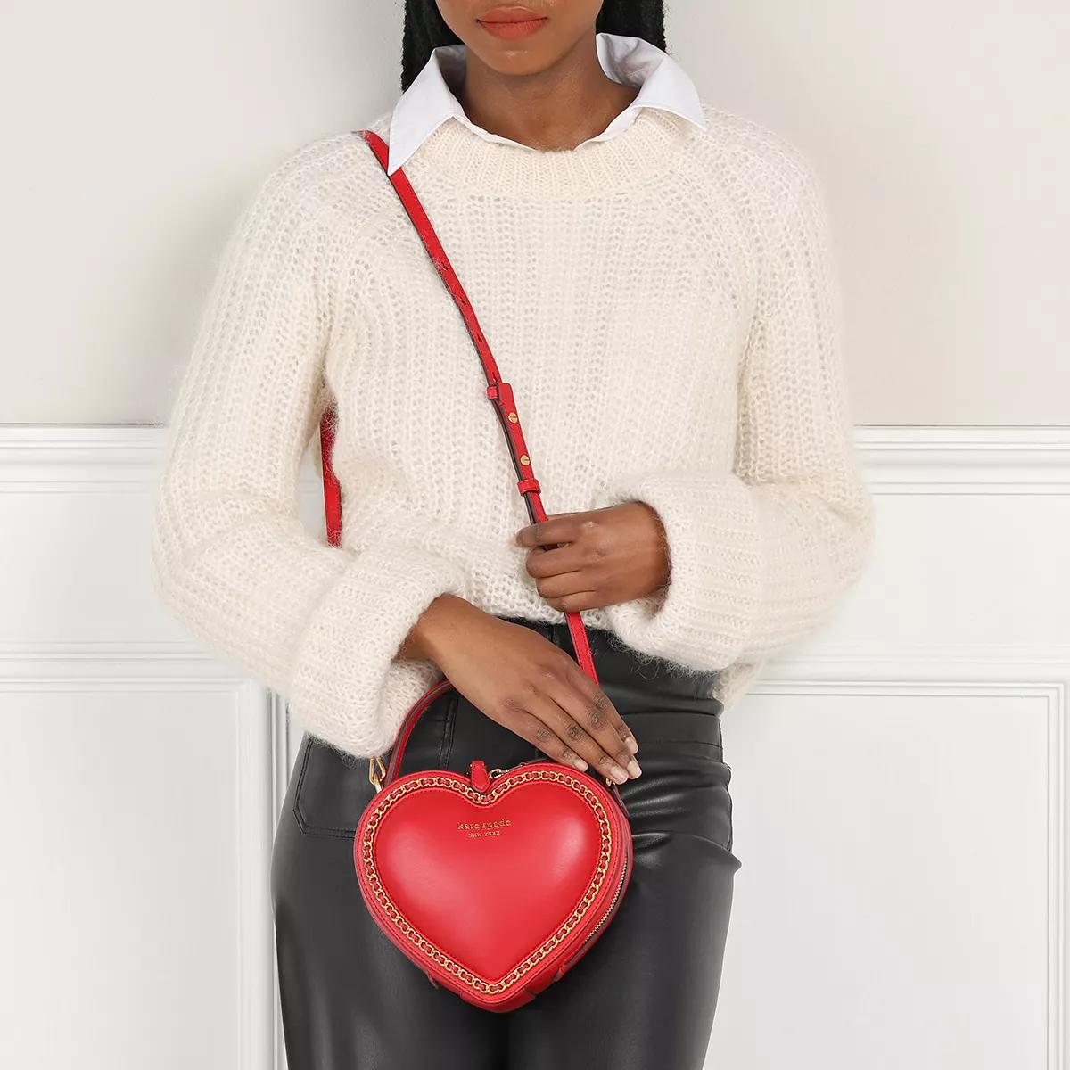 kate spade new york Amour Puffy Leather Heart Crossbody