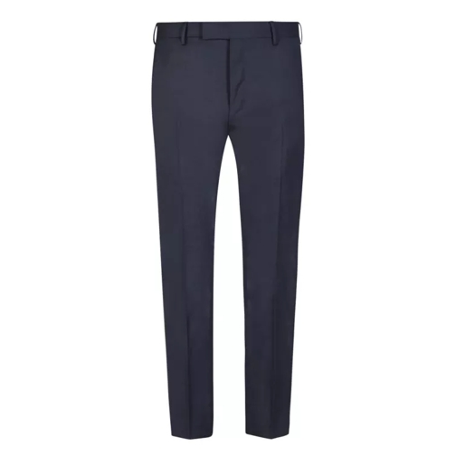 Pt Torino Blue Tailored Cut Trousers Blue Pantaloni