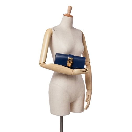 Hermès Pochette 2014 Tadelakt Medor Clutch 23 blau (Image 2)