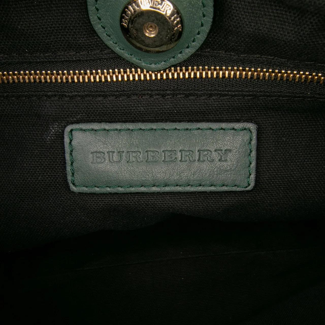 Thumbnail - Burberry Hobo Bags - House Check Canvas and Calfskin Little Crush Cross - Gr. unisize - in Grün - für Damen