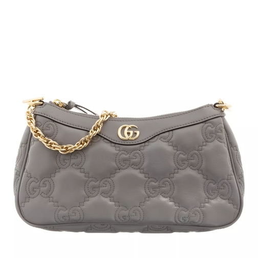 Gucci GG Handbag Matelassé Leather Dusty Grey / Natural Shoulder Bag