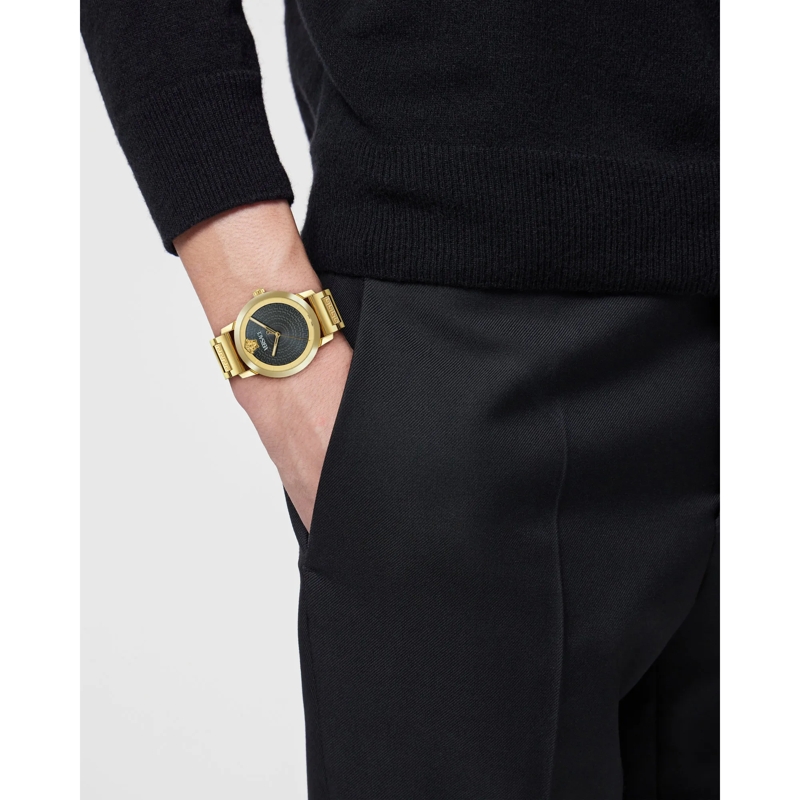 Versace Quarzuhr Quarz Analog Uhr V-Helix (Wc-9G) gold(Image 4)