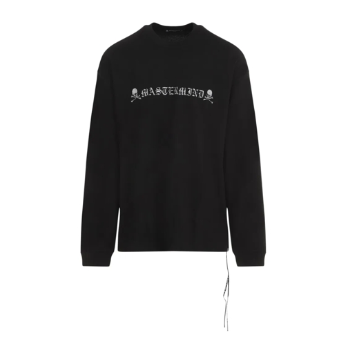 Mastermind Japan Logo Long Sleeves Tee Black Topjes met lange mouwen