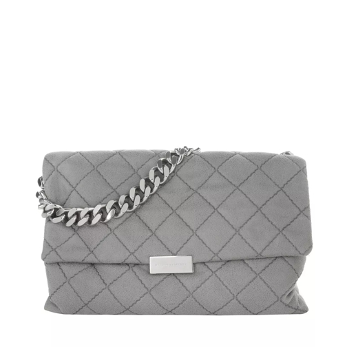 Stella McCartney New Quilted Shoulder Bag Chain Light Grey Borsa a tracolla