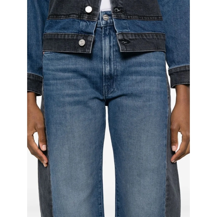 デニム・ジーパン Mother Indigo Blue Wide-Leg Jeans Mother Indigo Blue Wide-Leg Jeans | ShopSimon