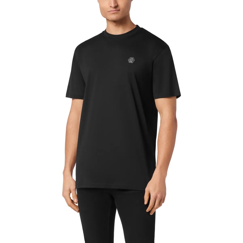 Philipp Plein T-Shirt T-Shirt Gothic Plein Mit Schmucksteinen schwarz(Image 2)