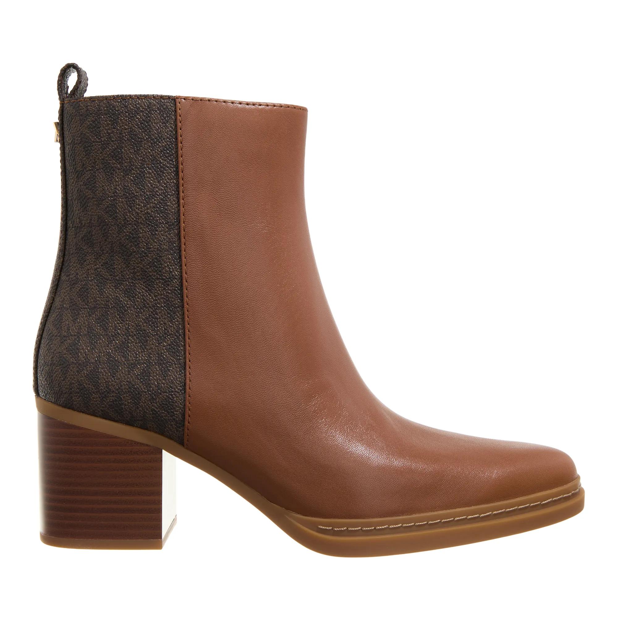 Michael Kors Stiefeletten - Lex Bootie - Gr. 39 (EU) - in Braun - für Damen - aus beschichtet & Print & Leder & Synthetisches Material