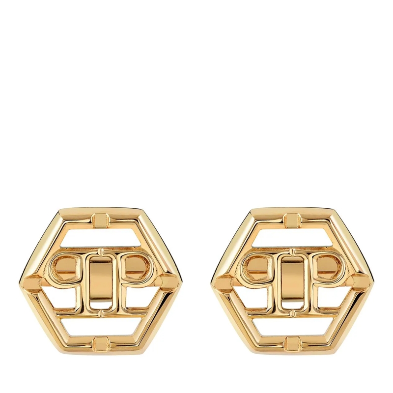 Philipp Plein Manschettenknöpfe Cufflinks Plein Icon gold(Image 4)