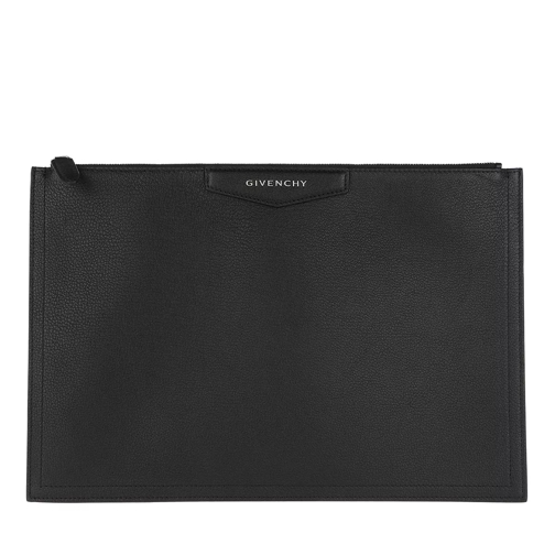 Givenchy Antigona Large Pouch Leather Black Pochette-väska