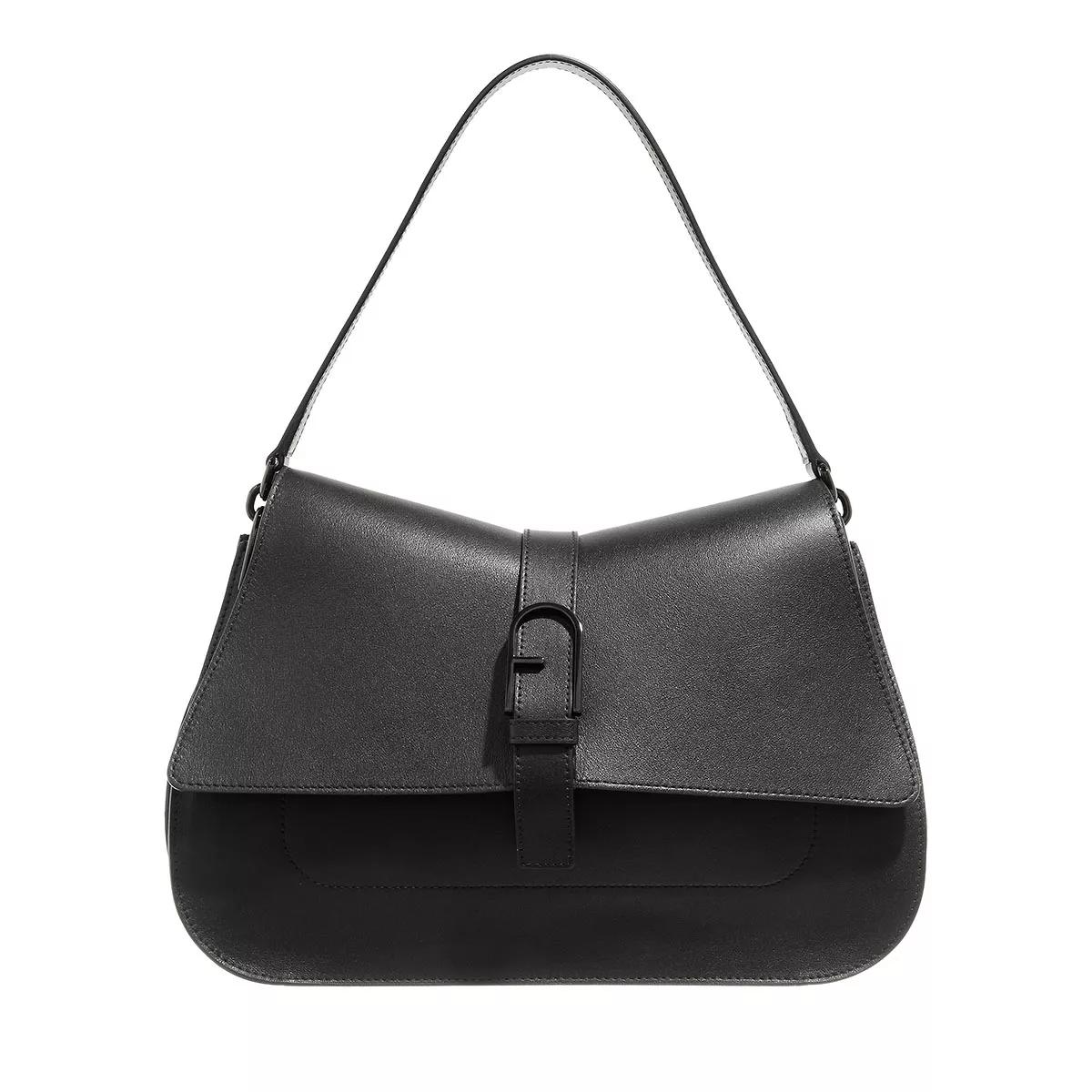 Furla Furla Flow L Top Handle Nero Shoulder Bag
