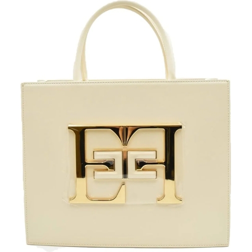 Elisabetta Franchi Tote Handbags White weiß