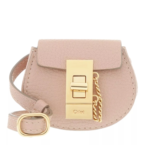 Chloé Drew Mini Bracelet Bag Calfskin Cement Pink Crossbody Bag