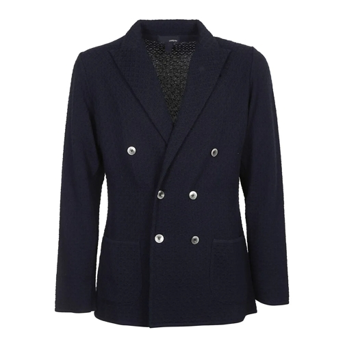 Lardini Blazer Double--Breasted Jacket Black