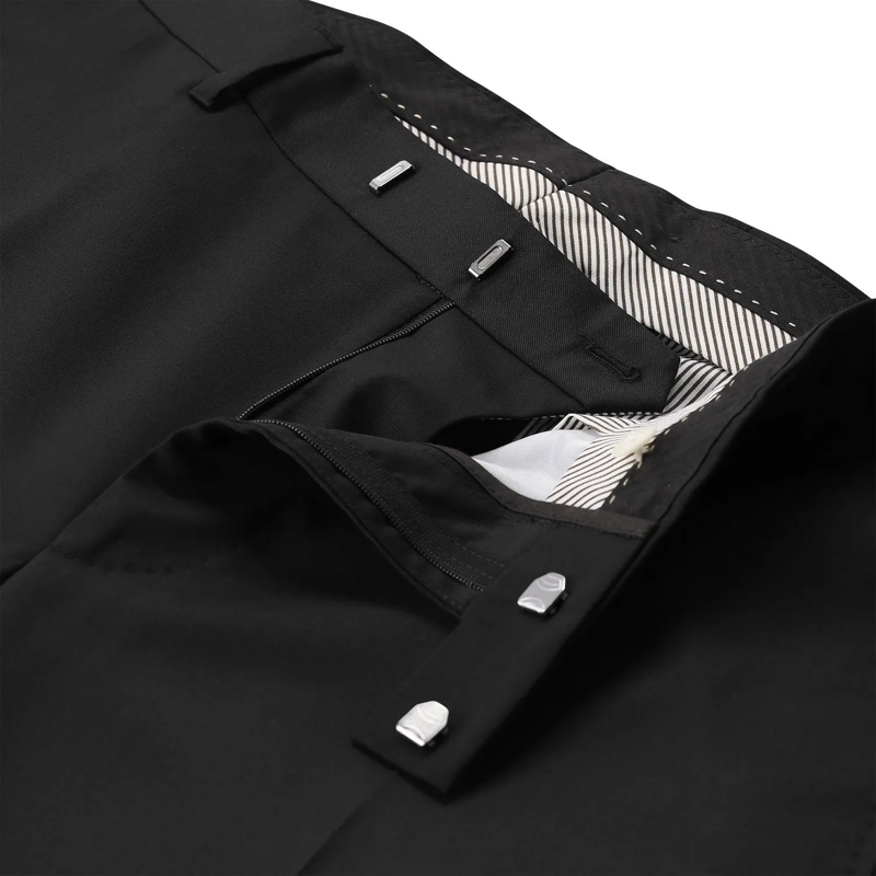 windsor. Anzugshose Anzughose aus Wolle schwarz(Image 12)