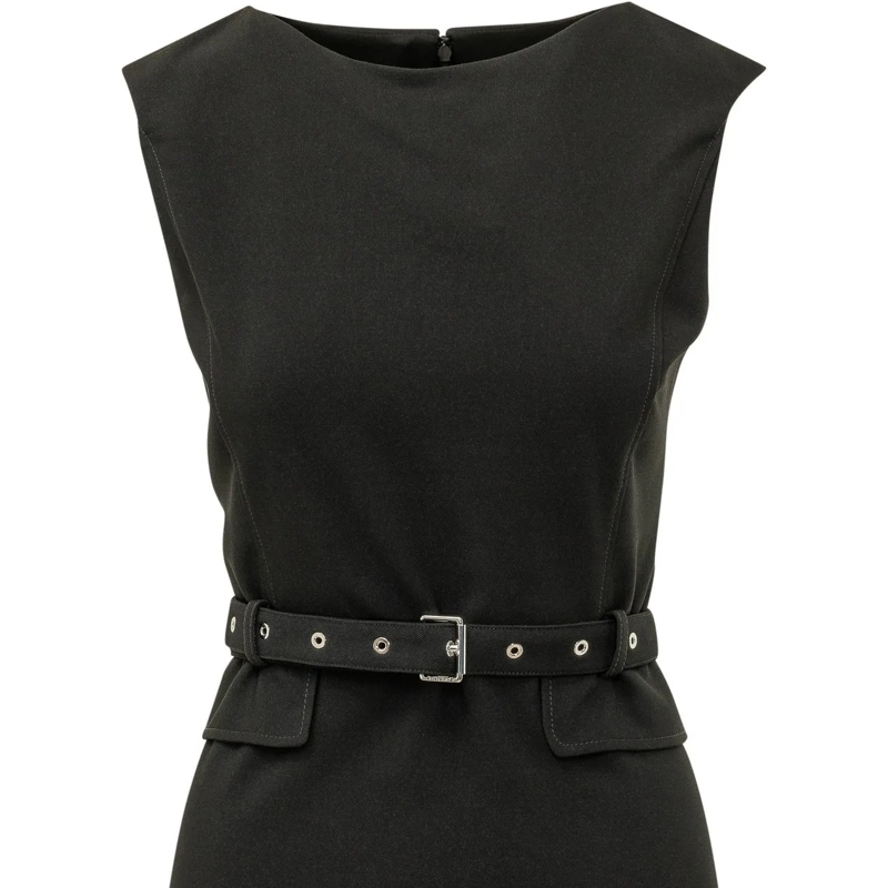 Pinko Midikleid Abito Acalypha Midi con Cintura schwarz(Image 4)