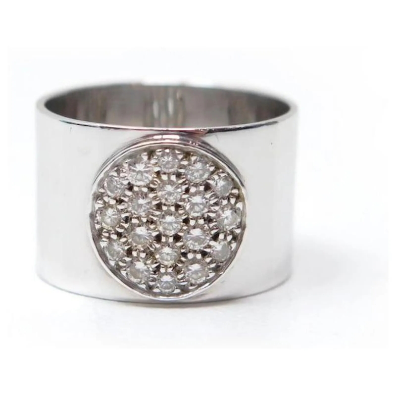 Dinh Van Ring DINH VAN ANTHEA GM T51 RING AUS 18K WEISSGOLD 6.2G silber