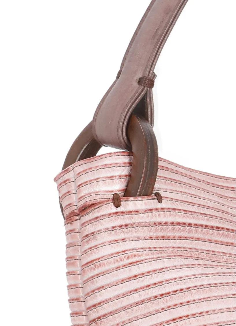 Majo Hobo bags Pink Leather Shoulder Bag in roze