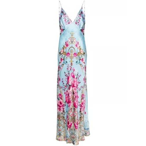 Camilla Multicolored Down The Garden Maxi Dress Blue Maxiklänningar