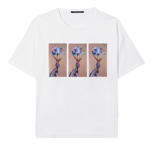 Luisa Cerano T-Shirt mit Print-Motiv white Topp