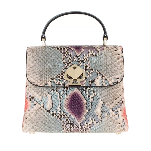 Kate Spade New York Romy Python Embossed Mini Top Handle Bag Purple Multi Satchel