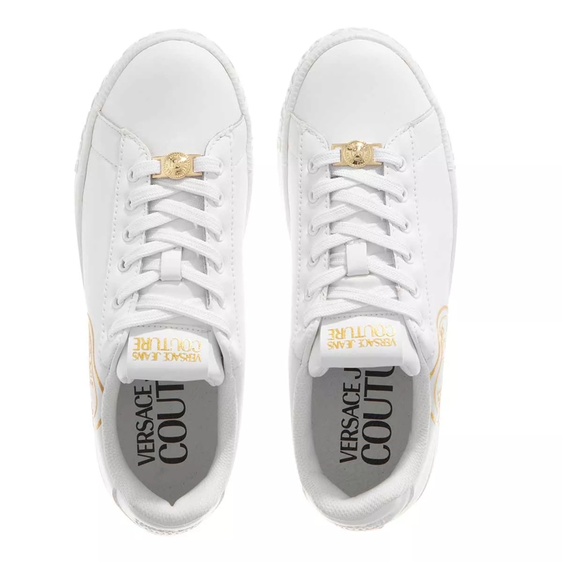 Versace Jeans Couture Low-Top-Sneaker Shoes White + Gold(Image 3)