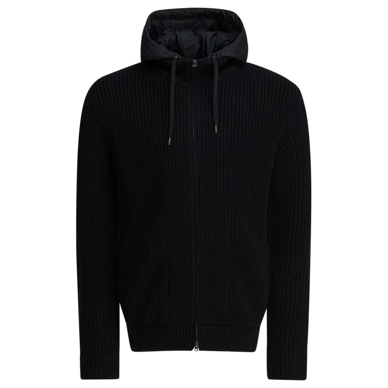 Herno Daunenjacke Virgin Wool Short Down Jacket Black