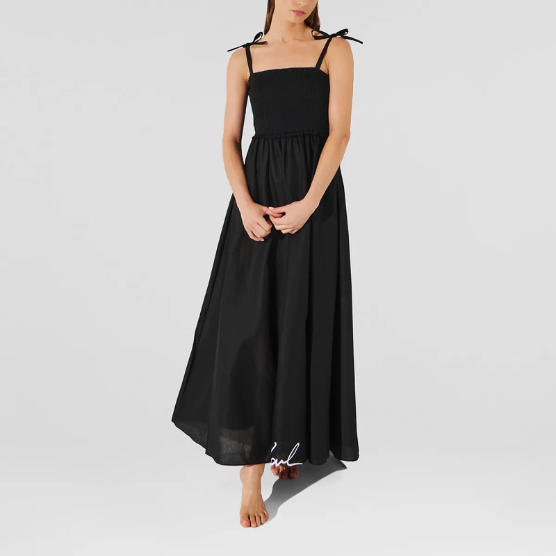 Karl Lagerfeld Kleid K/SIGNATURE STRANDKLEID schwarz (Image 2)