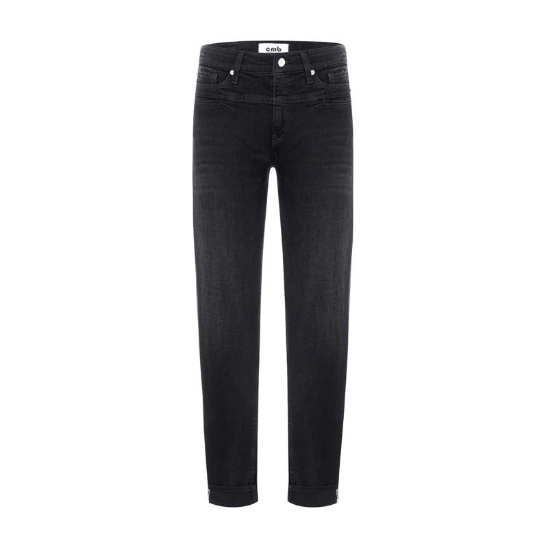 Cambio Jeans Regular-Fit Jeans Pearlie Schwarz