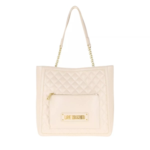 Love Moschino Quilted Nappa Bag Avorio Tote