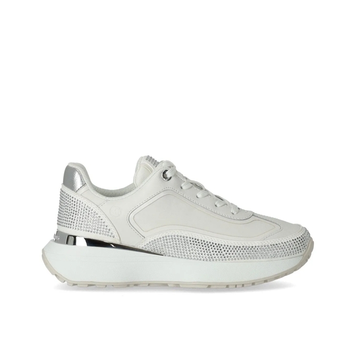 Michael Kors Ari Trainer Cream Multi Low Top Sneaker