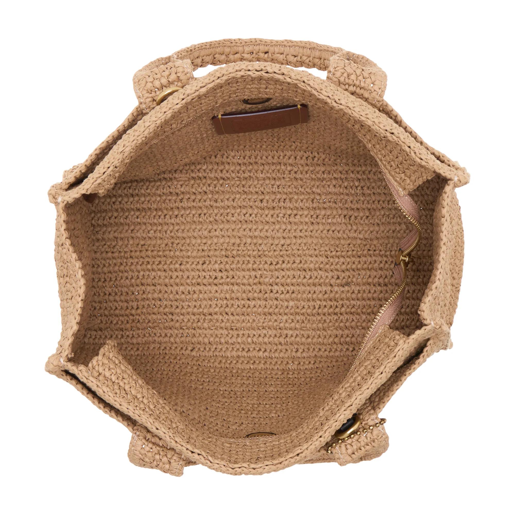 Coach Crossbody bags Straw Cargo Tote;Brass Nat in beige