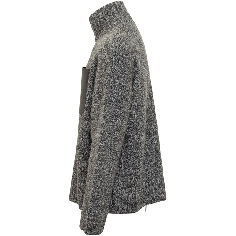 J.W.Anderson  Maglione Grigio con Tasca in Pelle J.W Anderson grau(Image 3)