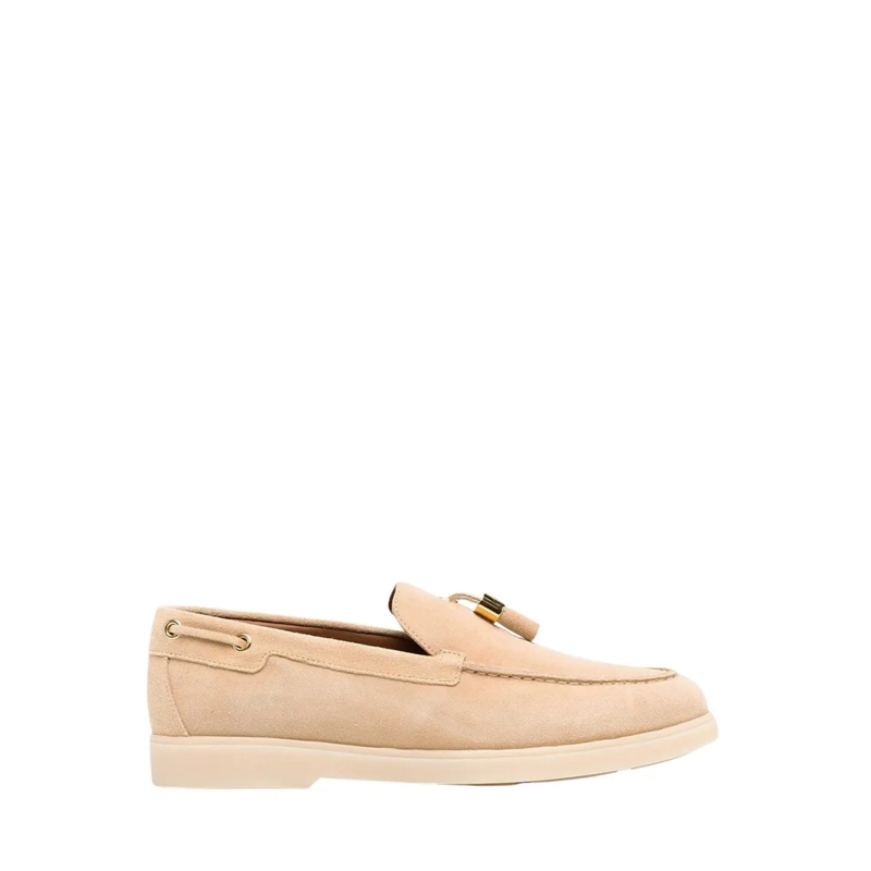 Giuseppe Zanotti Balletschoenen Beige Suede Ballerinas Neutrals