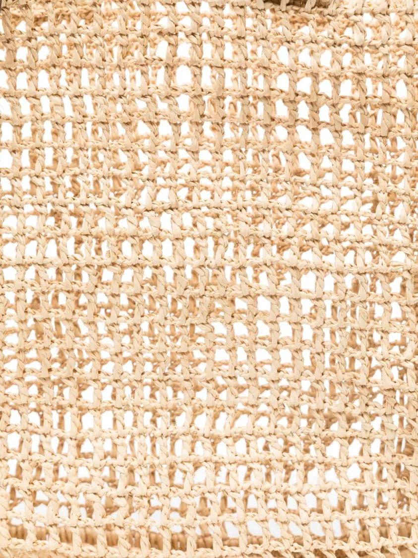Manebi Totes & shoppers Woven Rafia Bag in beige