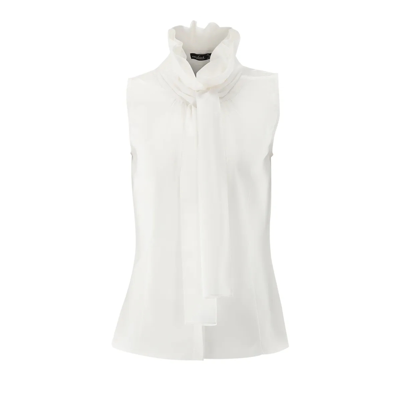 VAN LAACK Bluse Bluse Slim Fit Uni weiss