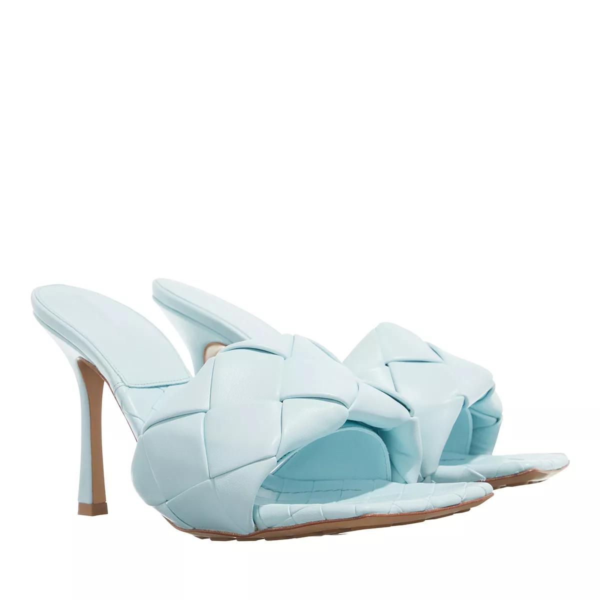 Bottega Veneta The Lido Sandals Intrecciato Pale Blue Sandal