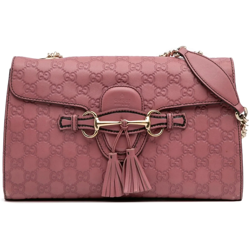 Gucci Sac à bandoulière Medium Guccissima Emily Shoulder Bag rose