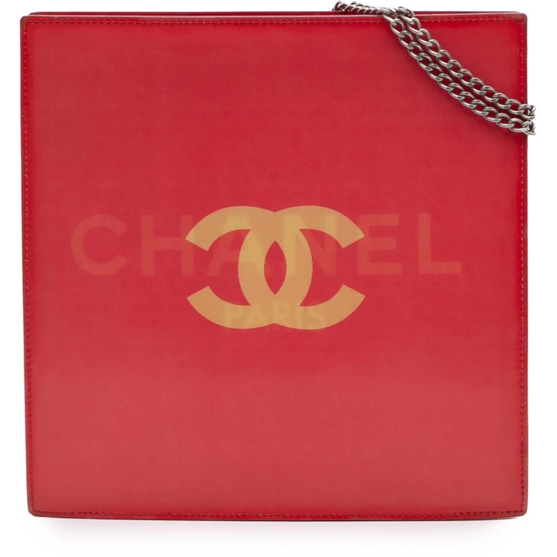 Chanel Sac à bandoulière Vinyl Hologram CC Shoulder Bag rot