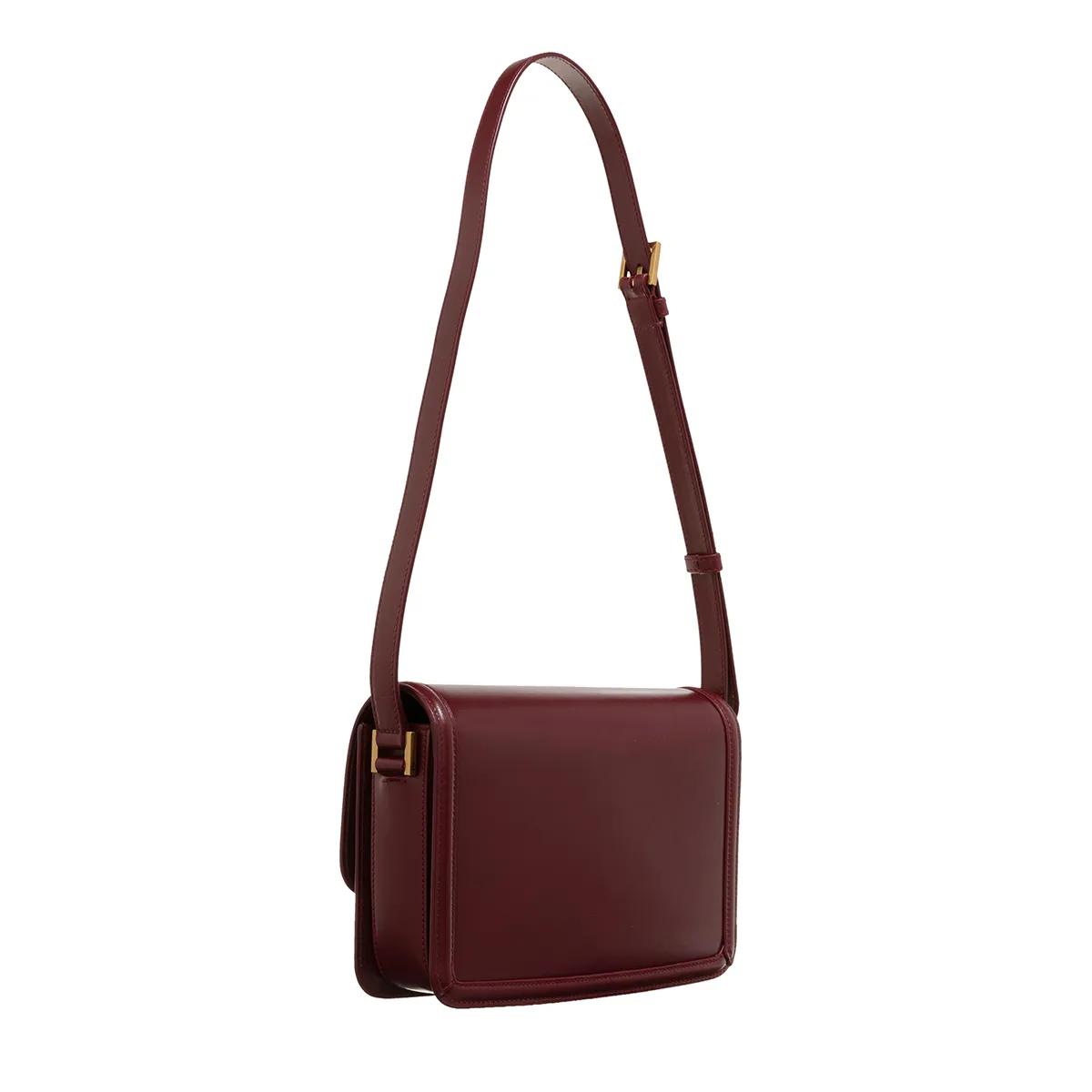 Saint Laurent Crossbody bags Medium Messenger Lock Bag Ultracalf Soft in rood