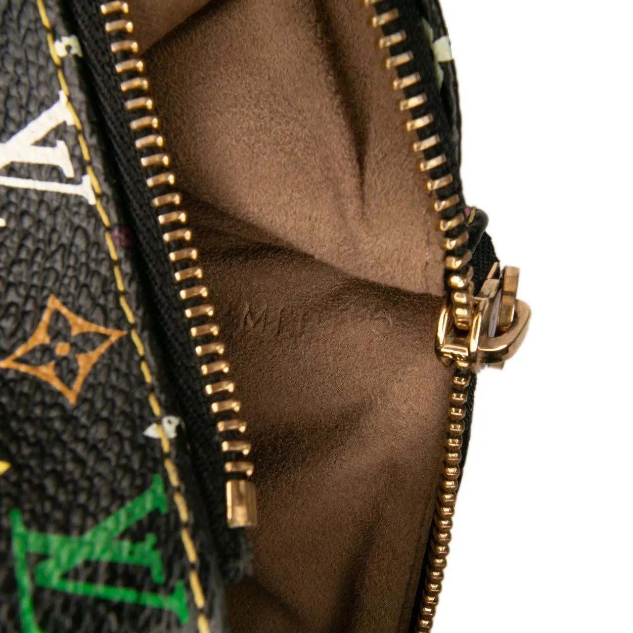 Thumbnail - Louis Vuitton Kosmetiktaschen - Monogram Multicolore Pochette Plate GM - Gr. unisize - in Schwarz - für Damen