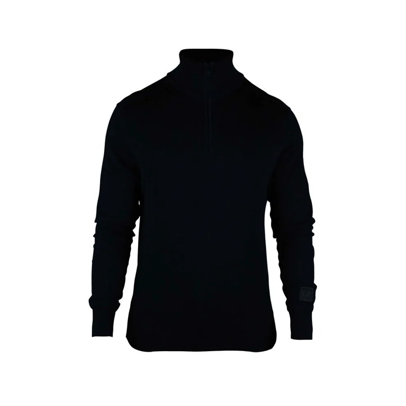 CP Company Trui Navy Blue Fine Knit Sweater Black