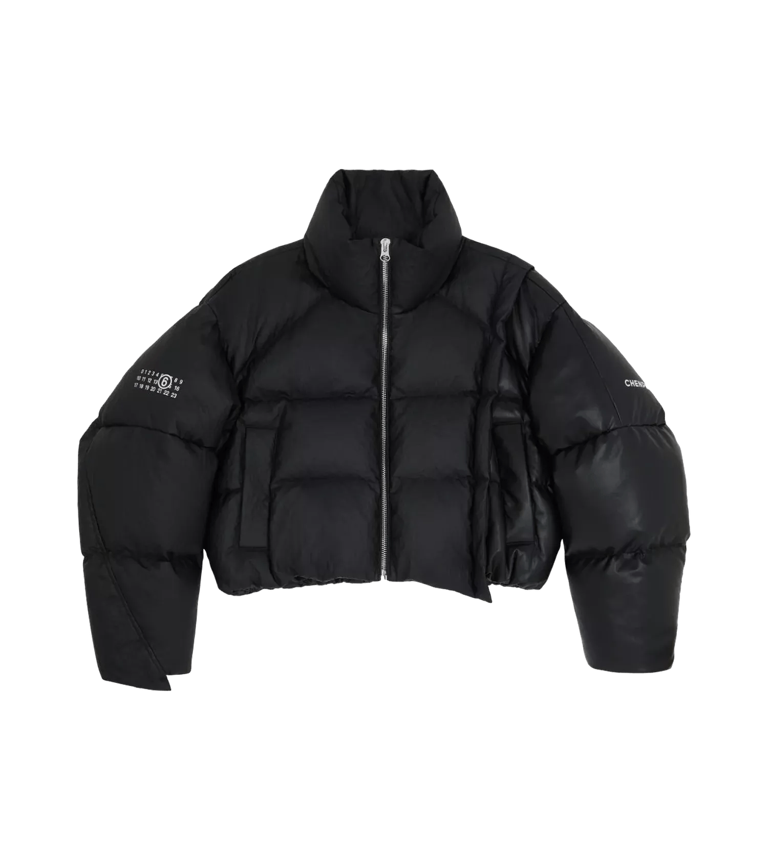 Maison Margiela - Detailreiche Daunenjacke - Größe M - black