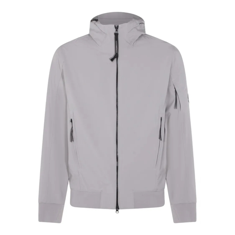 CP Company  Light Grey Jacket With Hood Grey