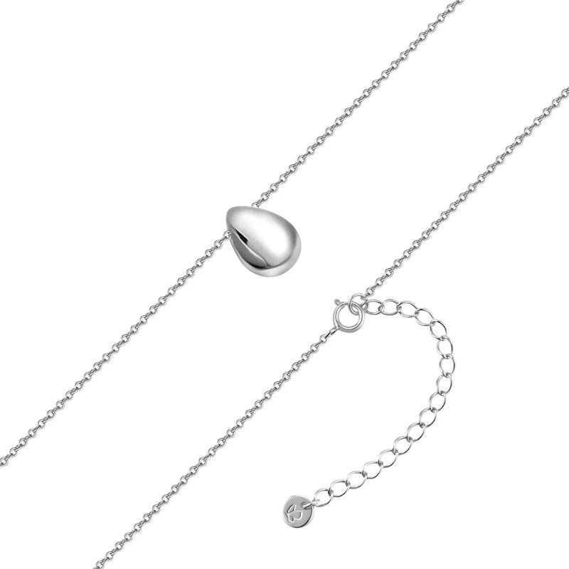 Glanzstücke München Mittellange Halskette Sterling Silber Halskette Tropfen silber(Image 3)